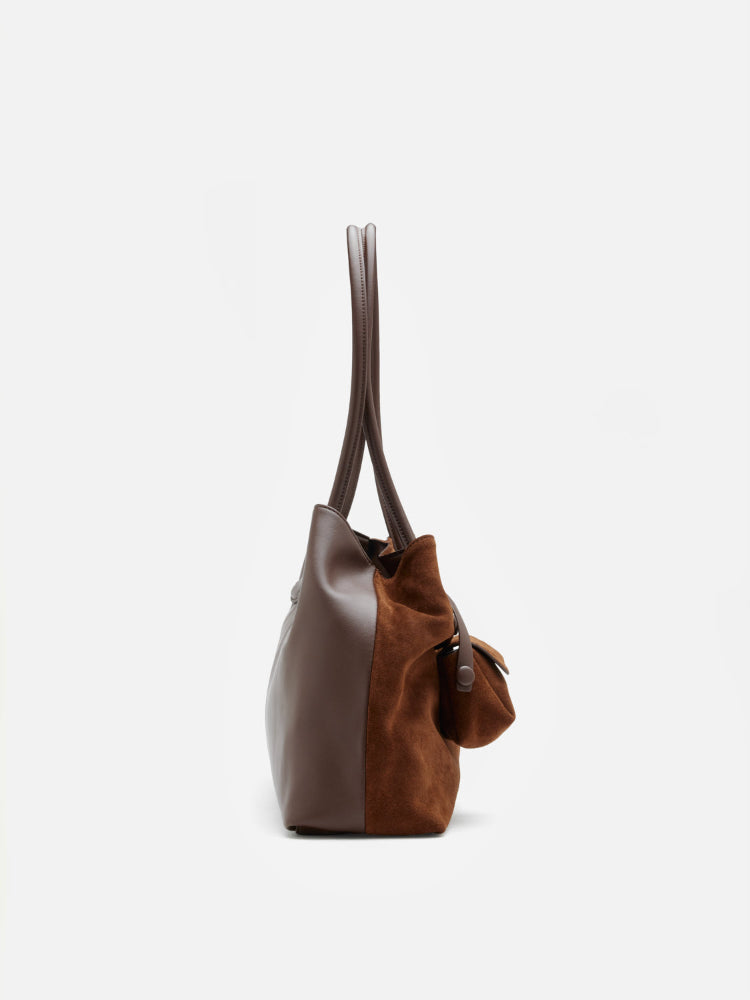 PAZZION, Santina Convertible Tote, Darkbrown