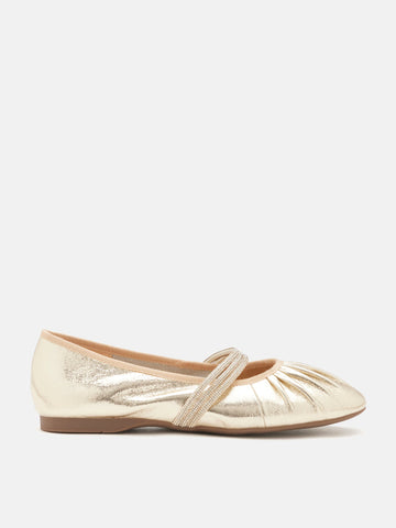Sarto Crystal Embellished Strapped Mary Janes