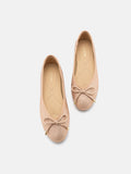 PAZZION, Saylor Crystal-Embellished Suede Bow Flats, Pink