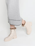 PAZZION, Scarlett Fur Boots, Beige
