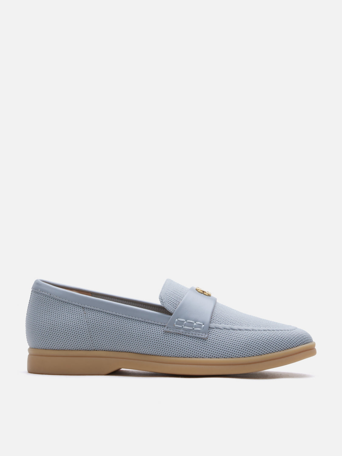 PAZZION, Searra Accented Flyknit Loafers, Grey