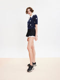 PAZZION, Seraphine Sequinned Blooms Sneakers, Black