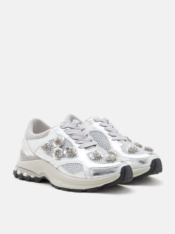 Seraphine Sequinned Blooms Sneakers