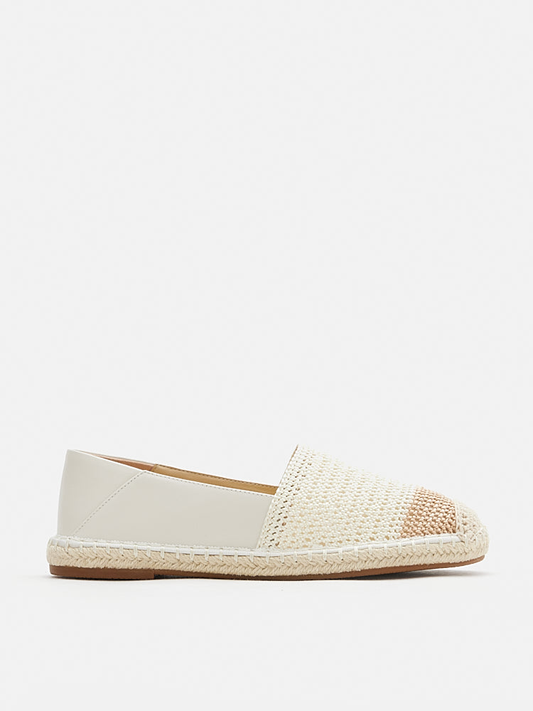 PAZZION, Shae Colour Blocked Espadrilles, Beige