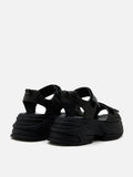 PAZZION, Shaina Platform Sandals, Black