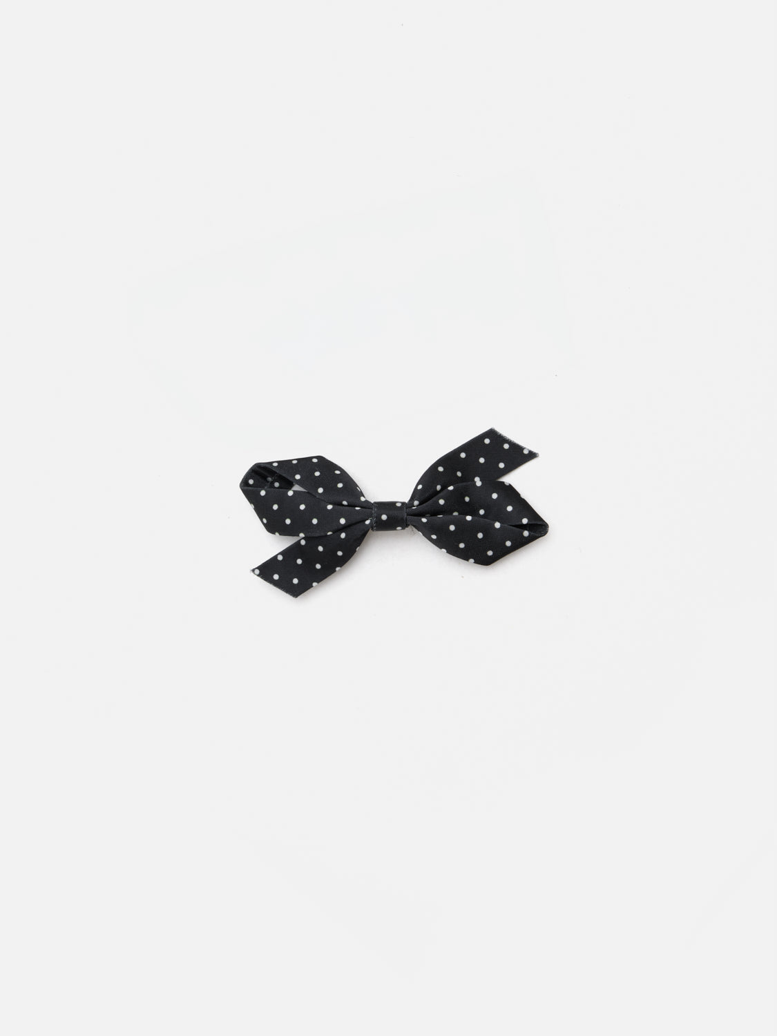 PAZZION, Sienna Polka Dot Ribbon Hair Clip, Black