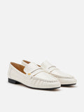 PAZZION, Silvia Accented Penny Loafers, Beige