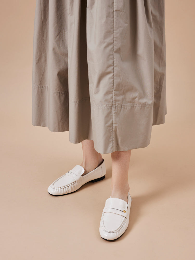 PAZZION, Silvia Accented Penny Loafers, Beige