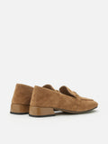 PAZZION, Simone Suede Bit Loafers, Camel