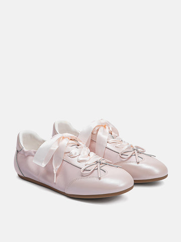 Sylvie.O Ballerina Satin Bow Sneakers