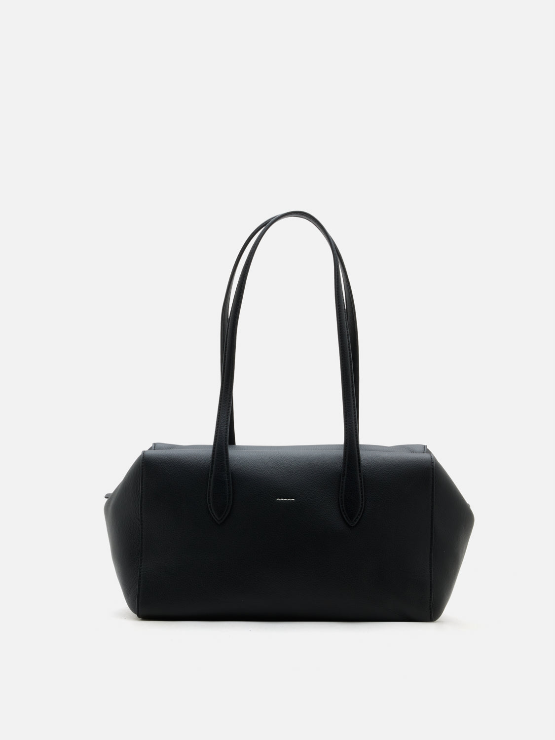 PAZZION, Taryn Leather Shoulder Bag - Black, Black