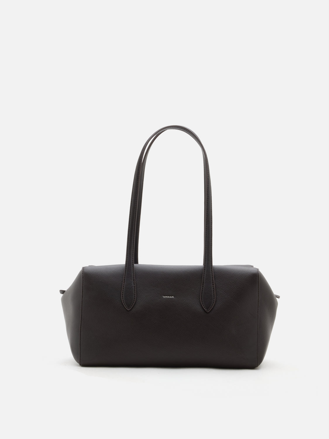 PAZZION, Taryn Leather Shoulder Bag - Dark Brown, Brown