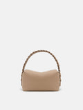 PAZZION, Thanee Slouchy Chained Leather Shoulder Bag, Khaki