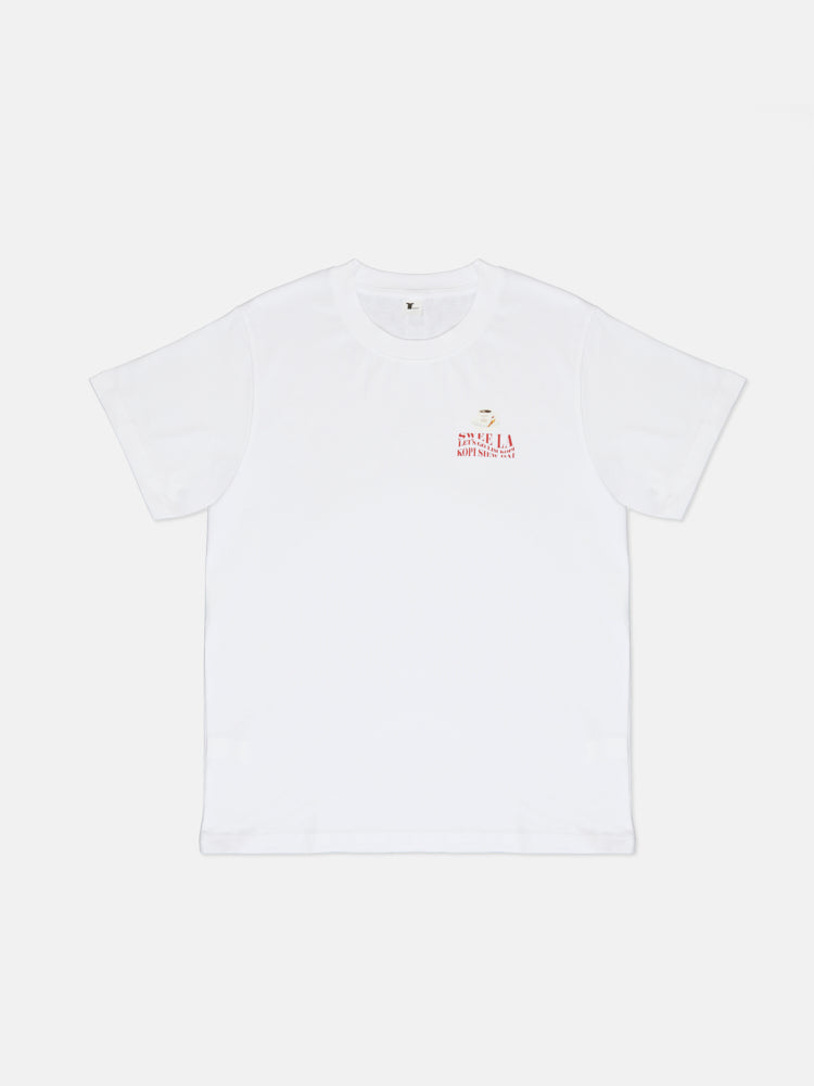 PAZZION, Toast Set Everyday Tee, White