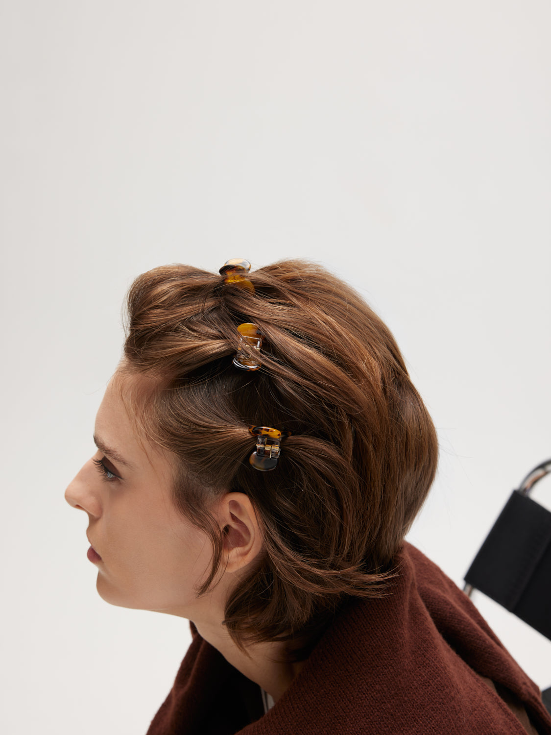 PAZZION, Uliana Tortoise Shell Claw Clip - Brown, Brown