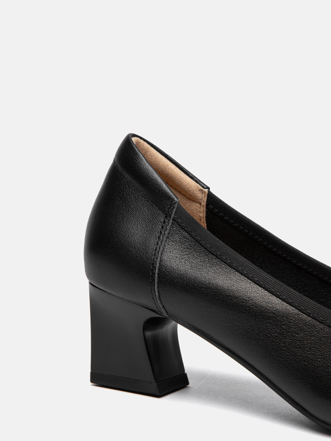 PAZZION, Ulissea Two-Tone Patent Leather Heels, Black