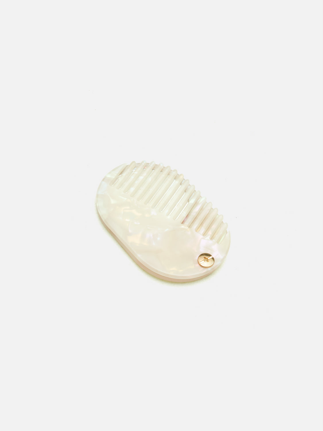PAZZION, Ulrike Foldable Comb with Mirror - Beige, Beige