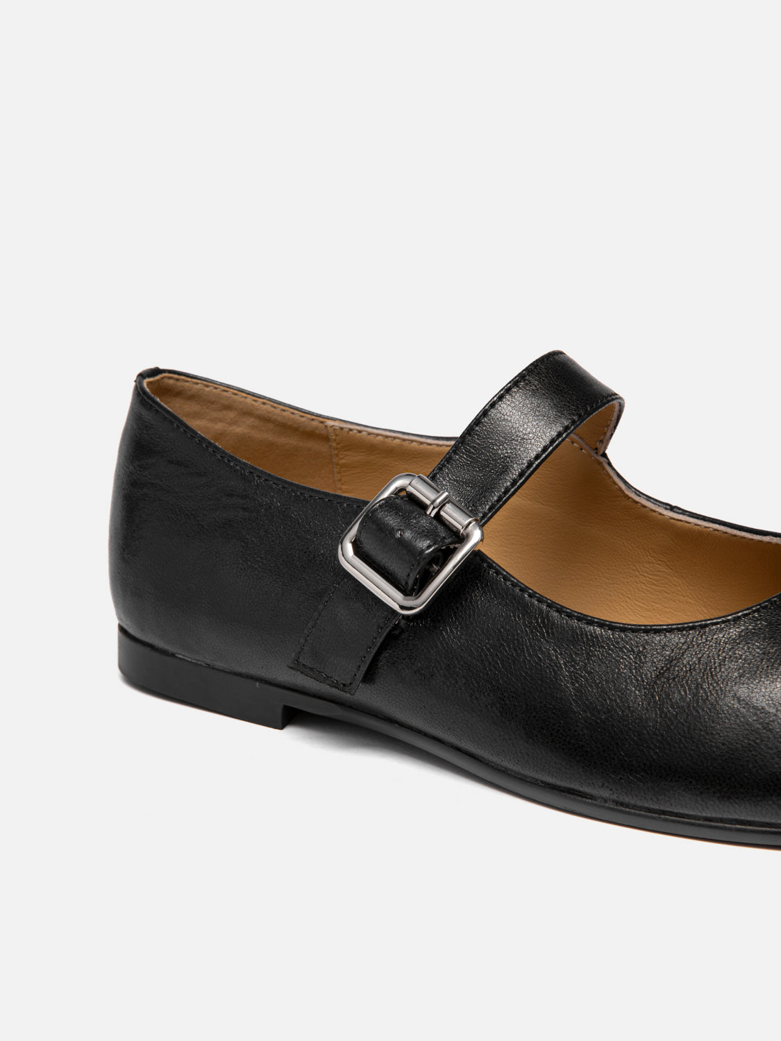 PAZZION, Una Leather Tabi Mary Janes - Black, Black