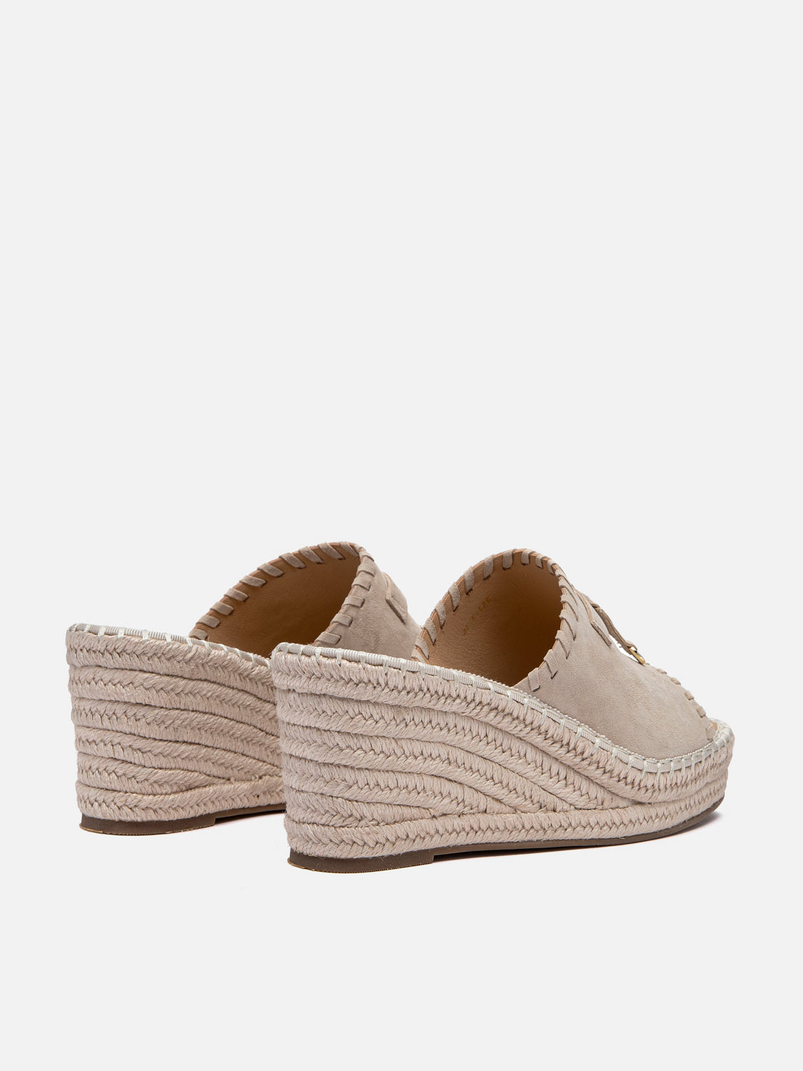 PAZZION, Urelisse Suede Wedges, Almond