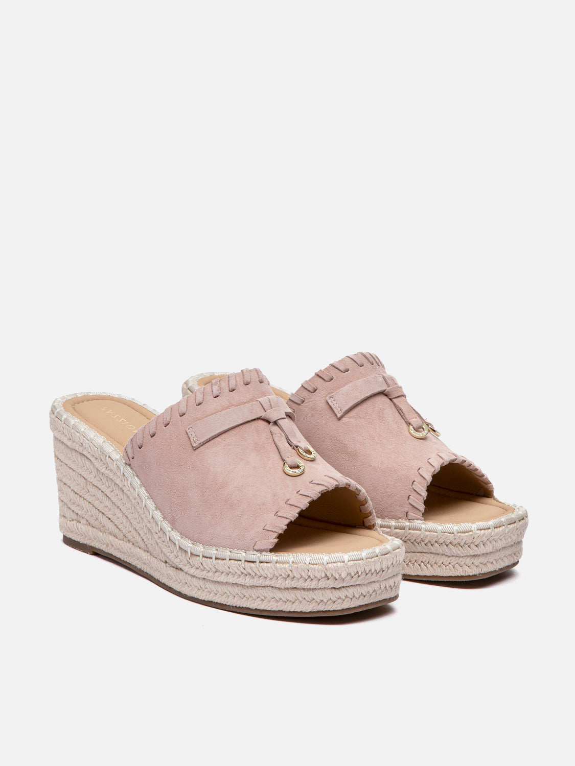 PAZZION, Urelisse Suede Wedges, Pink