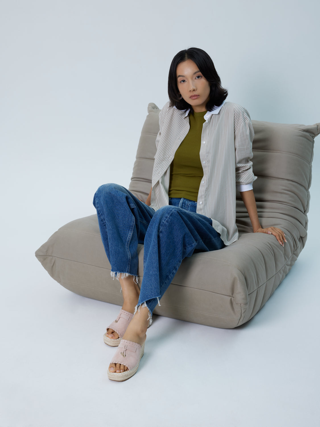 PAZZION, Urelisse Suede Wedges, Pink