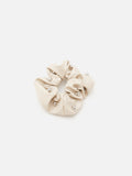 PAZZION, Veda Studded Scrunchie, Beige