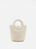 PAZZION, Vespera Bucket Bag, Beige