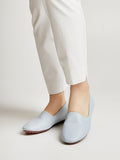 PAZZION, Vida Pastel Moccasins, Powder Blue