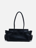 PAZZION, Virelle Structured Multi-Pocket Shoulder Bag, Black