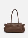 PAZZION, Virelle Structured Multi-Pocket Shoulder Bag, Brown