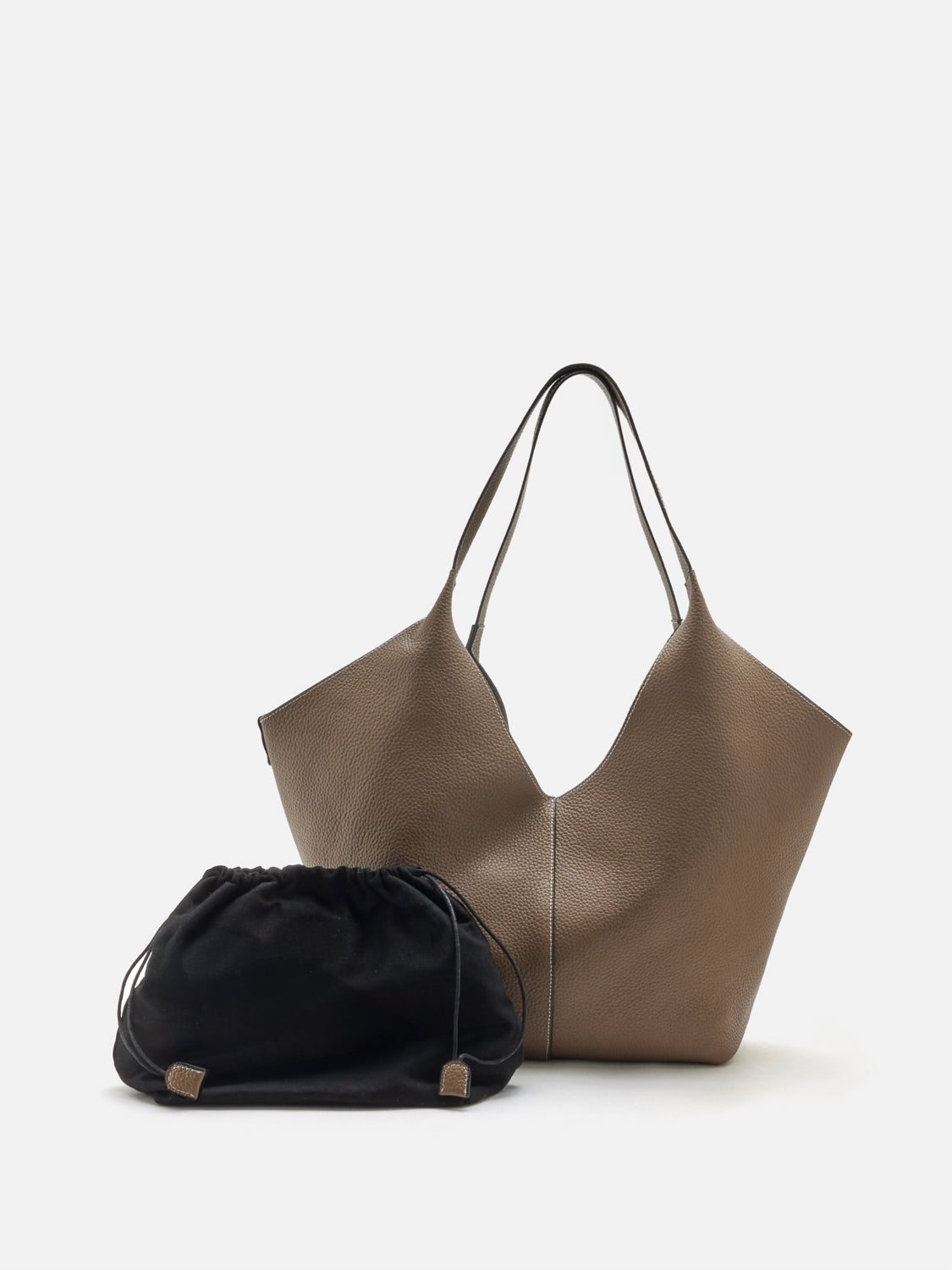 PAZZION, Vittoria Leather Bag - Khaki, Khaki