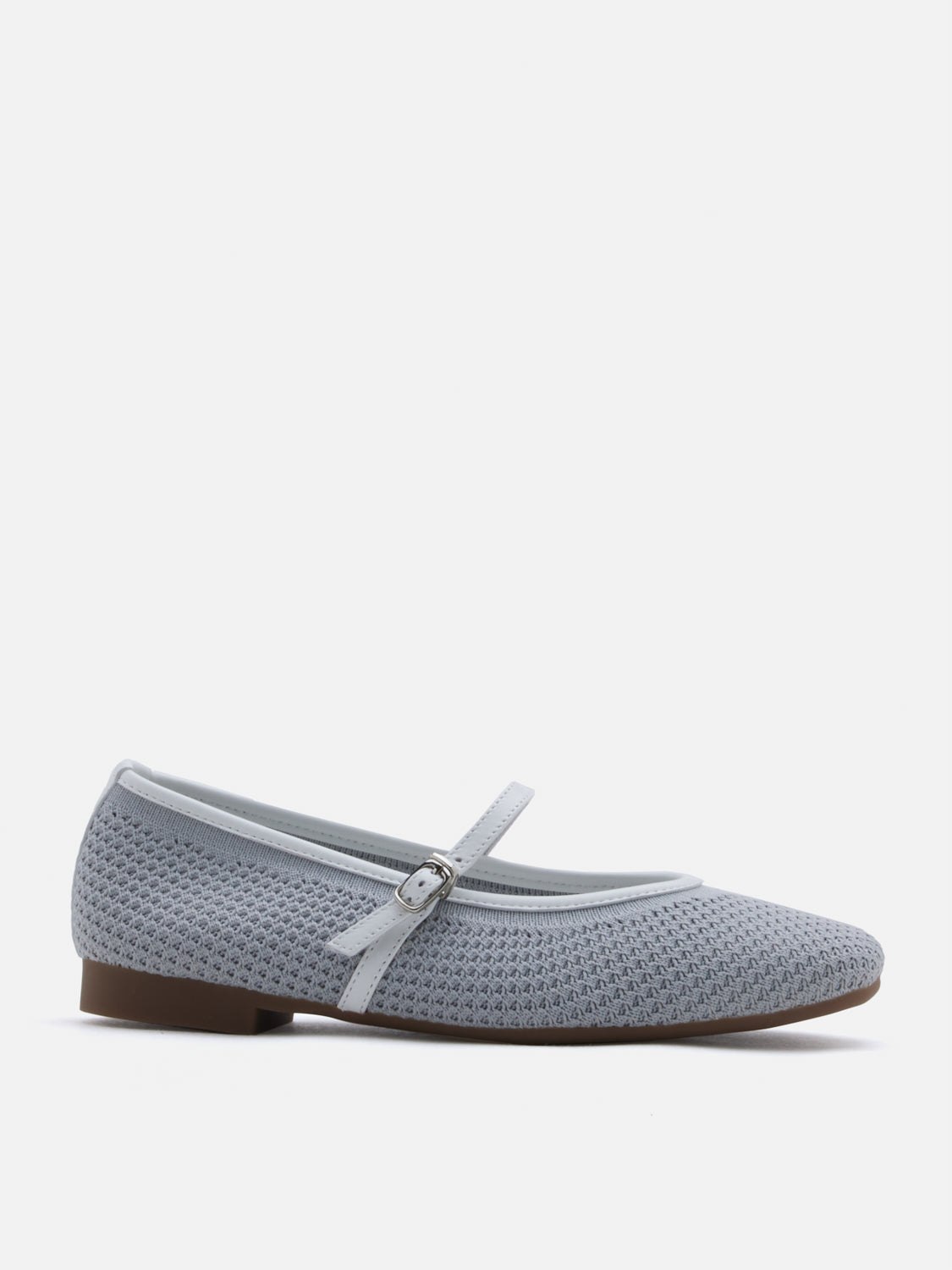 PAZZION, Whitney Flyknit Colour-Block Mary Janes, Grey