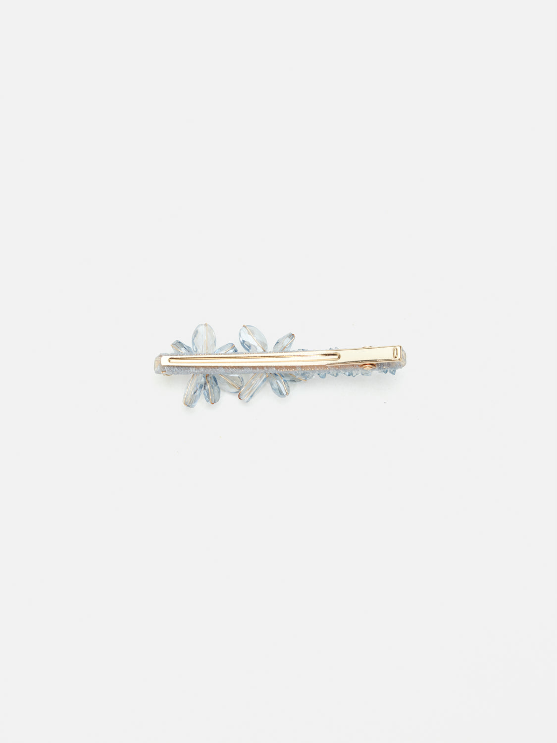 PAZZION, Willow Flower Rhinestone Hair Clip, Light Blue