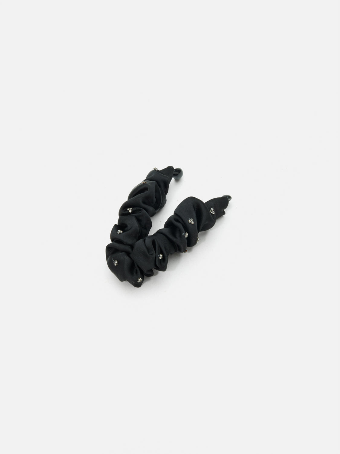 PAZZION, Wrenley Crystal Embellished Hair Clip, Black