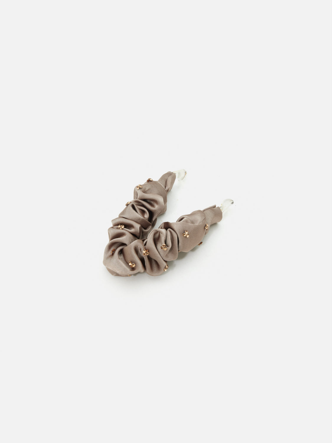 PAZZION, Wrenley Crystal Embellished Hair Clip, Khaki