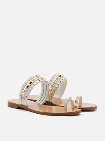 Wynna Studded Toe-Ring Slides