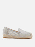 PAZZION, Xandra Crystal Embroidered Espadrilles, Grey
