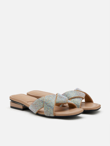 Xaviera Crystal Twist Slides