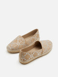PAZZION, Yves Embellished Suede Espadrilles, Almond