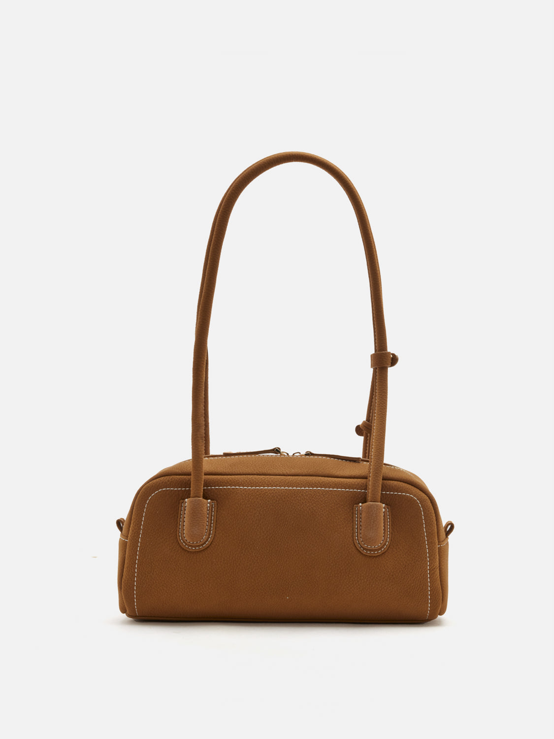 PAZZION, Zaralyn Structured Leather Shoulder Bag, Lightkhaki