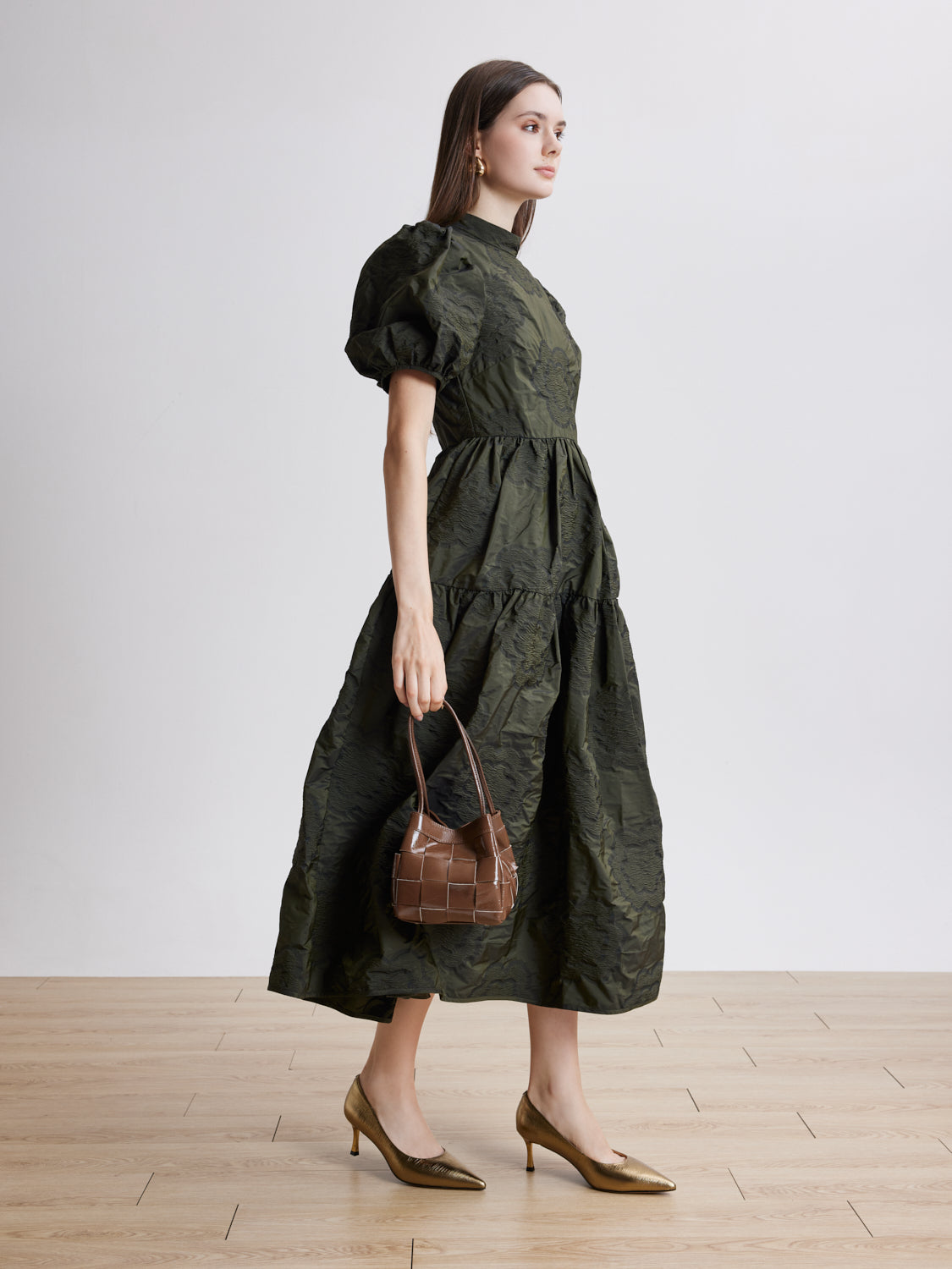 PAZZION, Ziva Woven Bag, Brown